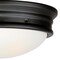 Westinghouse Fixture Ceiling Outdr Flush-Mount 60W 2-Light Meadowbrook 13In MtBlack Frost Glass 6578100 - alternate 2